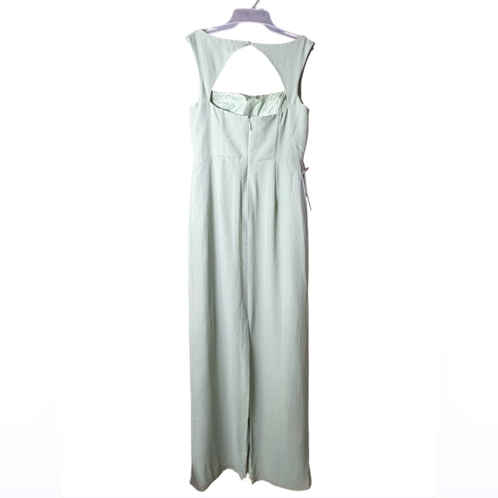 Azazie Flori  Dusty Sage Dress Size A10 NEW - Picture 5 of 12